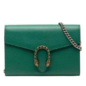 Gucci Dionysus Chain Wallet Shoulder Bag 401231 Green Leather Women's GUCCI